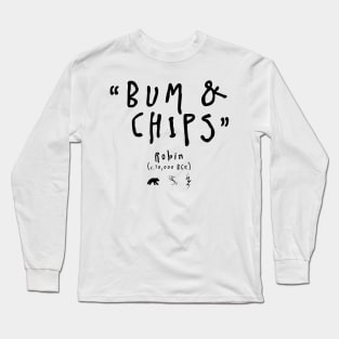 Bum and Chips - Robin - BBC Ghosts Long Sleeve T-Shirt